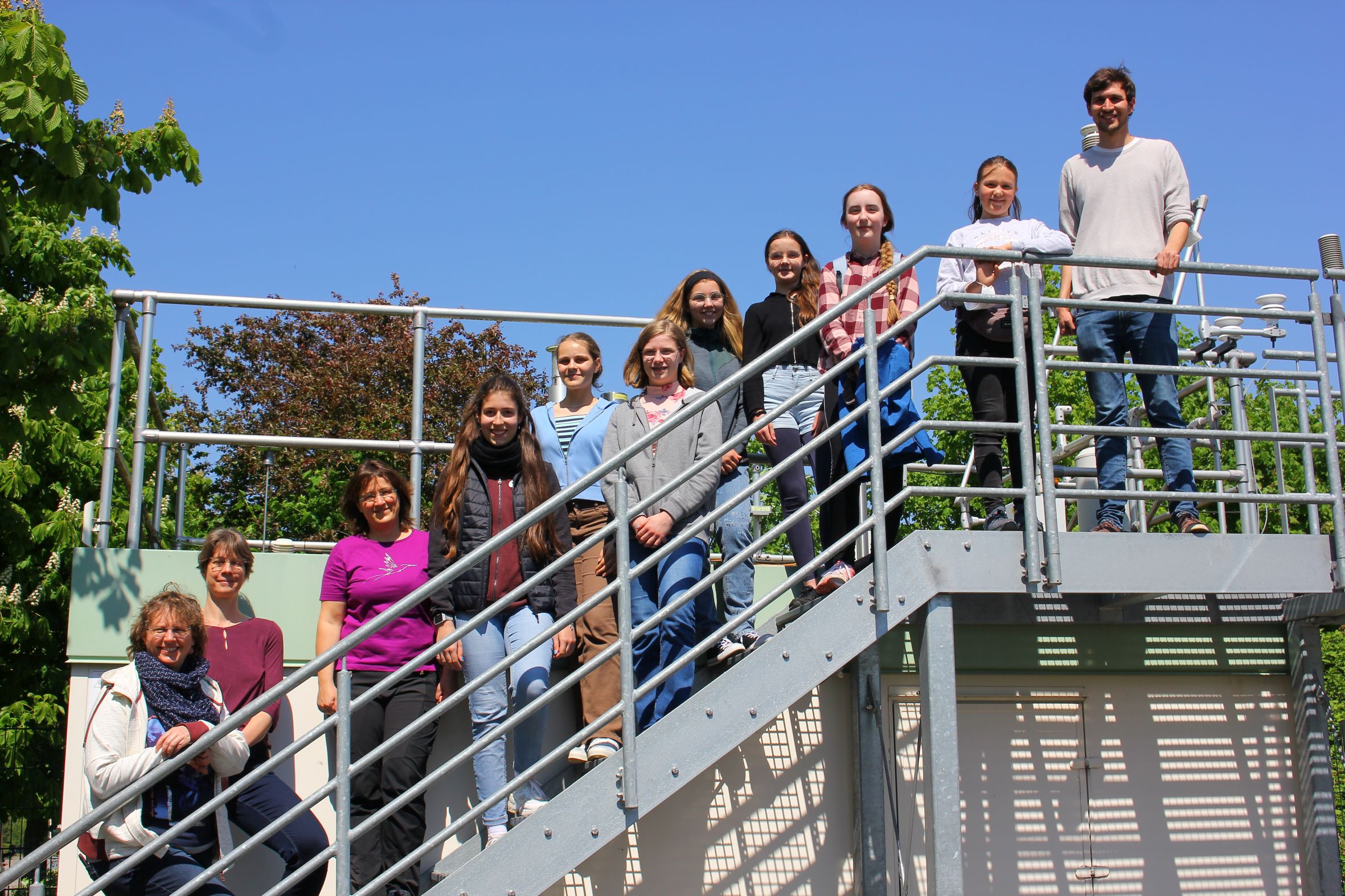 Gruppenfoto am Ende eines gelungenen Girls‘Days an der LUBW