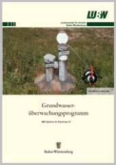 Titelseite Publikation Überwachungsprogramm mit Bild Grundwassermesstelle