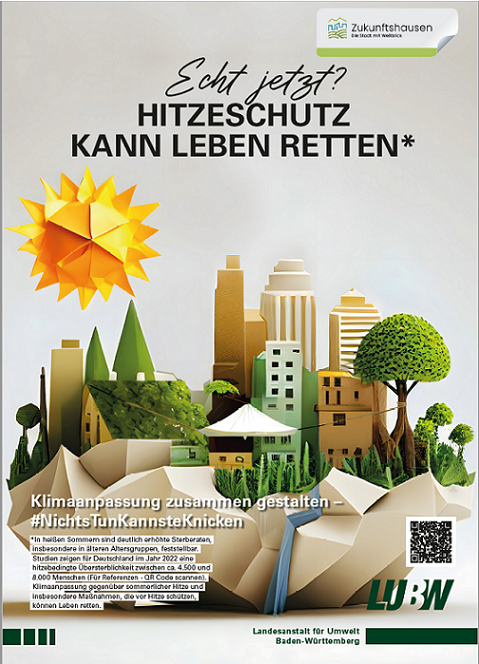 Plakat Hitzeschutz aus der Plakatkampagne Plakat Hitzeschutz aus der Plakatkampagne