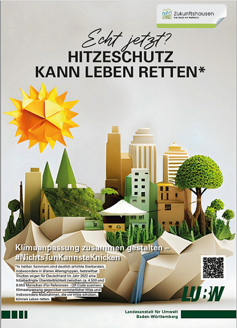 Plakat Hitzeschutz aus der Plakatkampagne