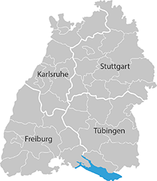 Karte von Baden-Württemberg