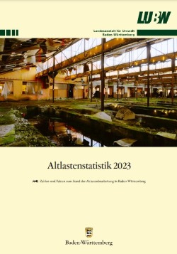  Titelseite der Broschüre "Altlastenstatistik 2023"