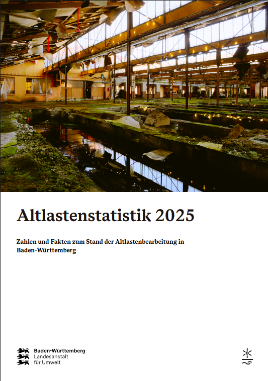  Titelseite der Broschüre "Altlastenstatistik 2025"