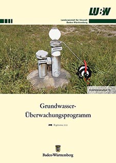 Titelbild einer Broschüre der LUBW zeigt eine Grundwassermessstelle