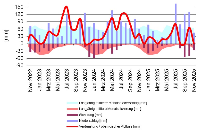 statistische Monatswerte der Lysimeterstation Büchig