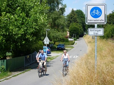 Fahrradstraße in Friedrichshafen