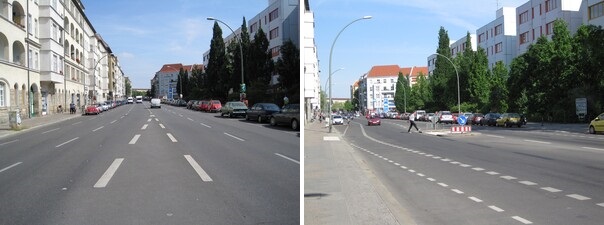 Dudenstraße 2009 und 2011 im Vergleich