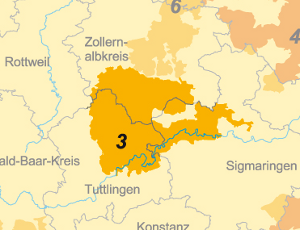 03 Kartenausschnitt der Gebietskulisse: Südwestalb - Großer Heuberg - Oberes Donautal