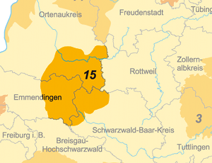 15 Kartenausschnitt der Gebietskulisse: Mittlerer Schwarzwald