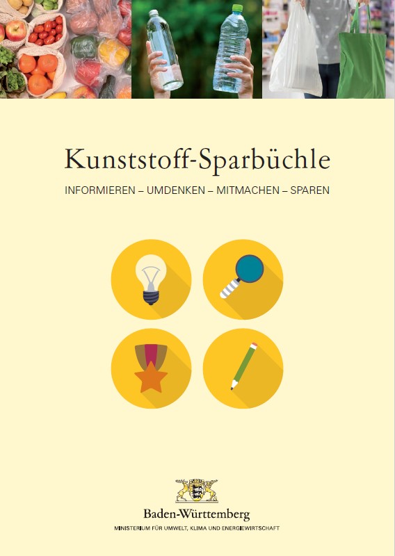 Titelseite des Kunststoff-Sparbüchle