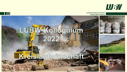 Titelbild LUBW Kolloquium Kreislaufwirtschaft 2022