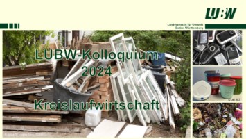  Hier sieht man die Begrüßungsfolie des LUBW Kolloquiums 2024