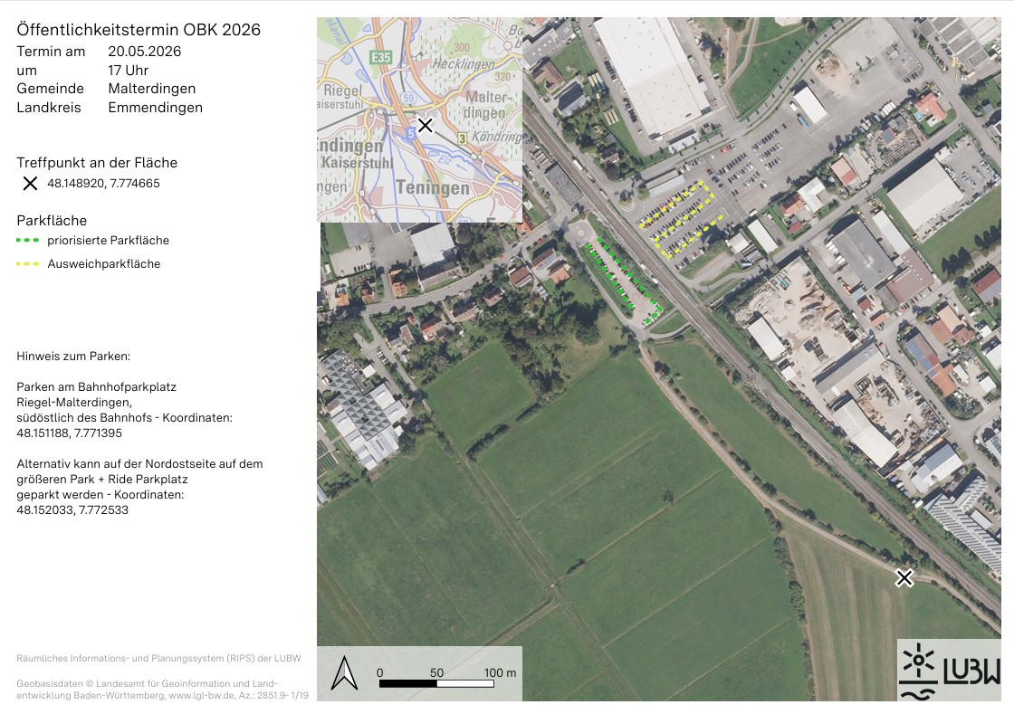 OBK2026 Karte Öffentlichkeitstermin 20.05.2026 Malterdingen