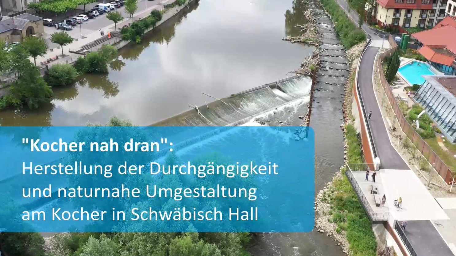  Vitale Gewässer - Vorschaubild Video zur Maßnahme Kocher in Schwäbisch Hall