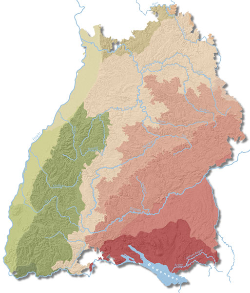 Naturräume in Baden-Württemberg