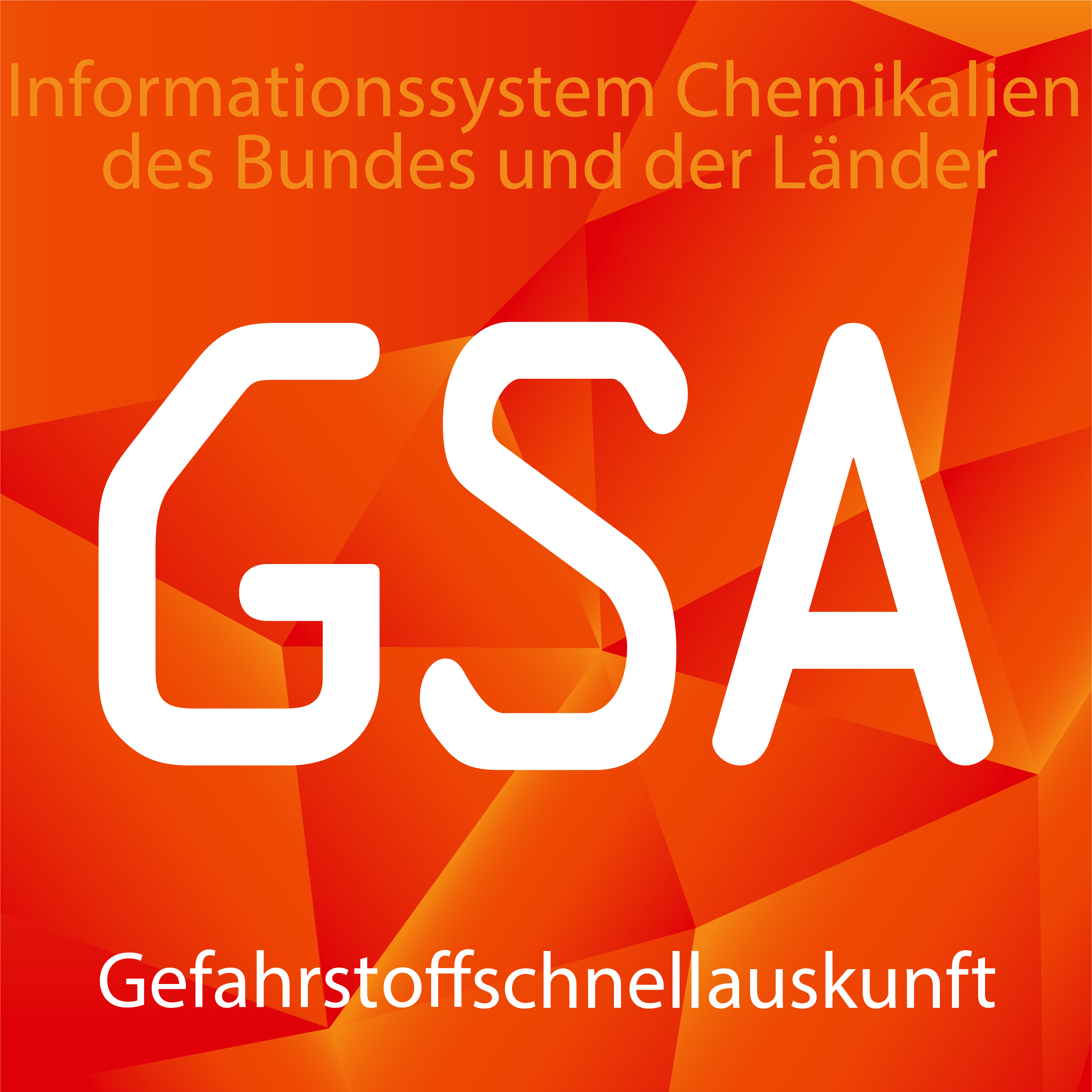 Logo Informationssystem Chemikalien des Bundes und der Länder, G S A - Gefahrstoffschnellauskunft