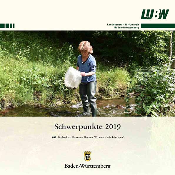 Titelbild der LUBW-Jahresbroschüre