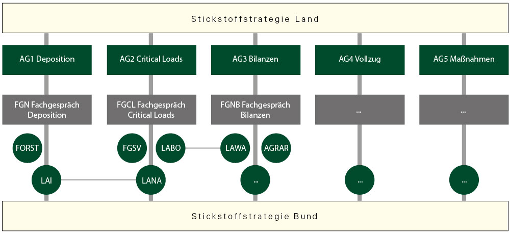 Übersichtsgrafik Stickstoffstrategie Land und Bund