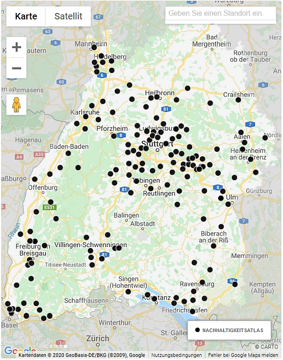 Nachhaltigkeitsatlas der LUBW