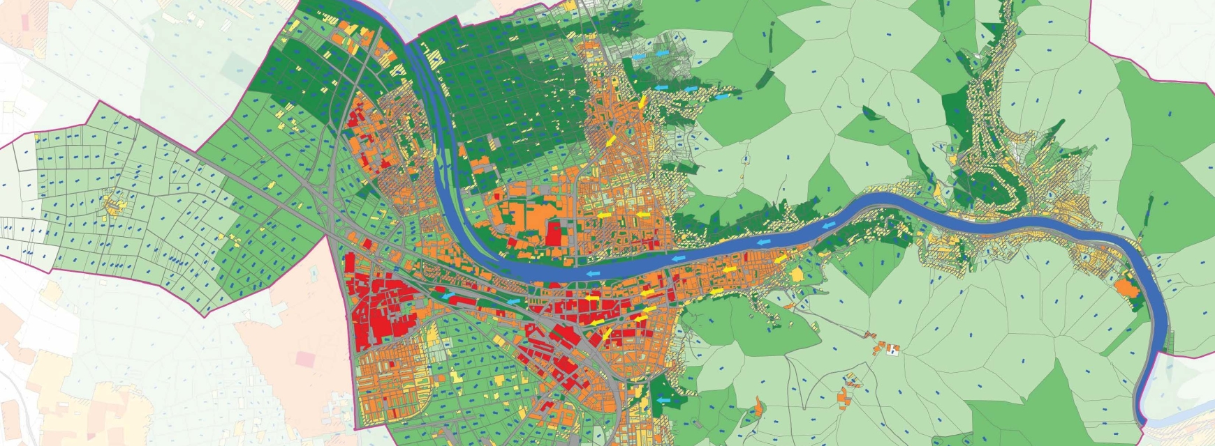 Klimaanalysekarte der Stadt Heidelberg