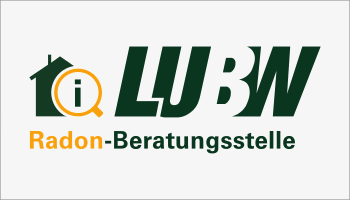 Teaser, der das Logo der Radon-Beratungsstelle vor hellgrauem Hintergrund zeigt