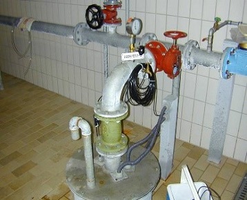 Rohwassermessstelle im Wasserwerk Rohwassermessstelle im Wasserwerk